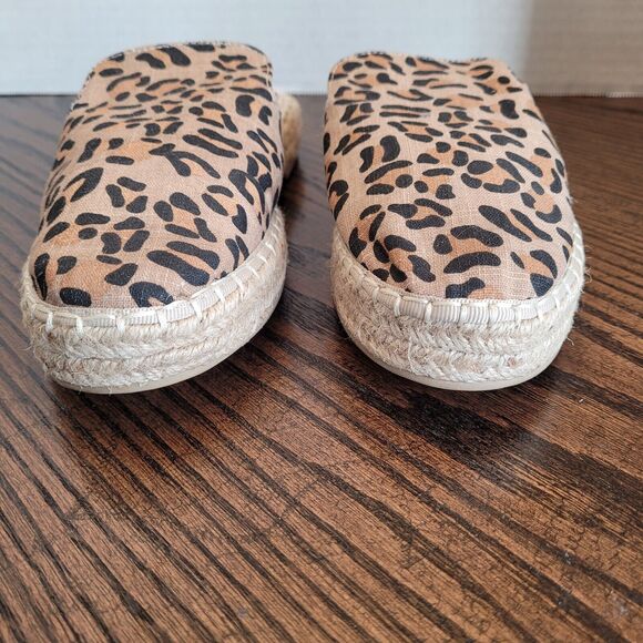Francescas Espadrille shoe slip On Slide 8 Leopard - Picture 8 of 13